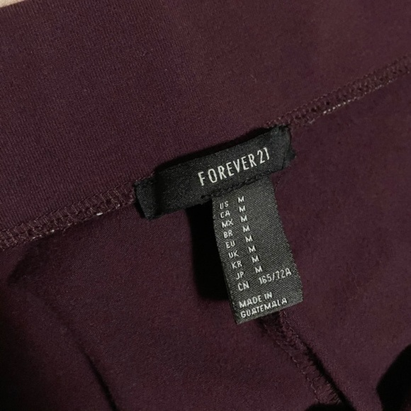 Forever 21 Maroon Skater Skirt Medium - Picture 2 of 3